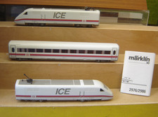 Märklin HO 3-teil. ICE mit Delta aus Startset 2977 ohne Karton "Gebraucht"(200)
