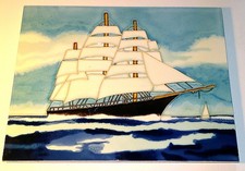 Großes Keramik Wandbild -