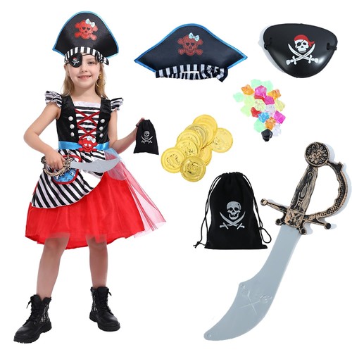 Mädchen piraten kostüm - mädchen,