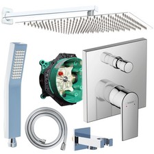 SONDERPOSTEN: Hansgrohe Duscharmatur Vernis Unterputz Regendusche Ibox Duschset