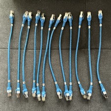 EasyLan Patchkabel Netzwerkabel SF-UTP Blau 0,30m 30cm Arretierung Nummeriert #4