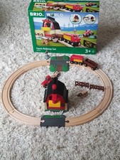 Brio World 33719 Farm Railway Set Bauernhof Holzspielzeug