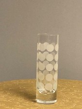 6 x Ingrid Glas Sektflöten Polka Dots 70er - Gläser - Ingrid Hütte Kurt Wokan