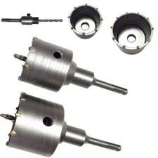 Bohrkrone Dosenbohrer 65mm + 80mm SDS Plus Dosensenker Komplettset