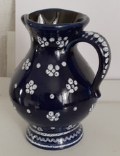 Gmundner Keramik Krug Original ca. 13 cm Dirndl blau gemarkt (3077-3)