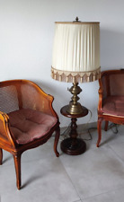 Vintage messing Lampe mit Fransen Lampenschirm, 70er, 2 Stück