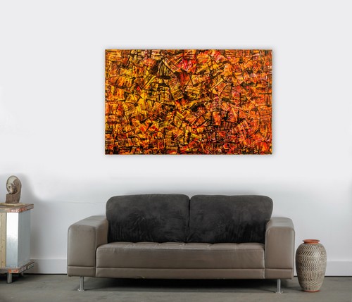 Abstraktes gemälde 160x100cm - gemälde,