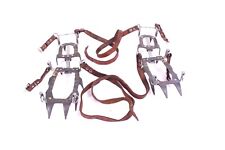 DDR Steigeisen 12 Zacken Verstellbar One Size Stahl Eisklettern Bergsteigen