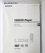 Original SONY DVP-S725D CD/DVD-Player Bedienungsanleitung/Operating Instructions