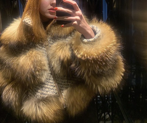 Fox fur coat - fox,