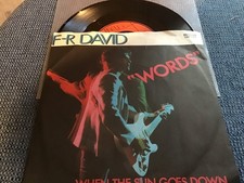 7“ F.R. David / Words  mint