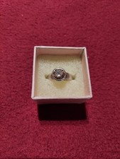 Verzierter Ring mit rosa Stein 925 silber