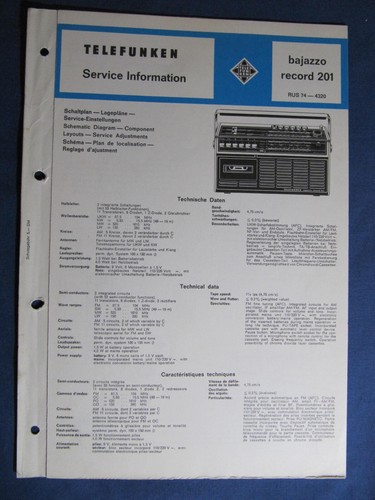 Telefunken bajazzo record - telefunken, 201