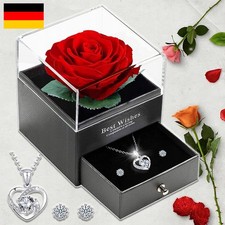 Ewige Echte Rose mit Herz