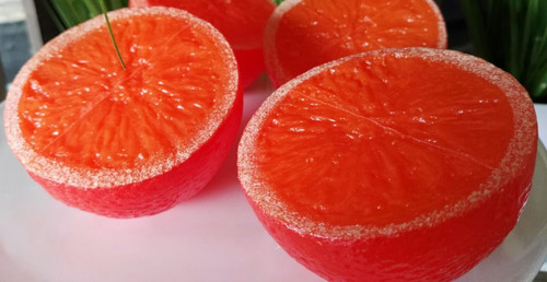 Orangenhälften orange - 2,
