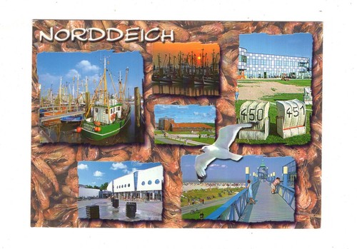 Ansichtskarte nordseebad - ansichtskarte,