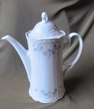 Seltmann Weiden Porzellan Kaffeekanne Julia 24 cm Blumen Dekor Weiß 1,3l