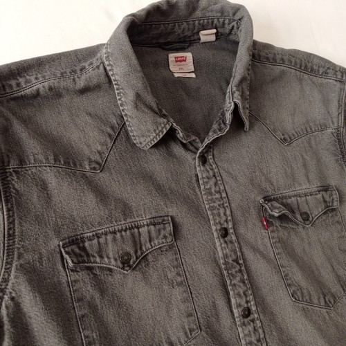 Levis herren jeans - jeans-hemd,, grau