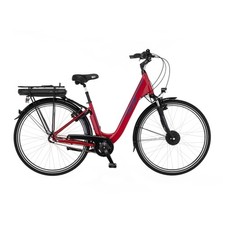 FISCHER City E-Bike CITA 1.0 rot Elektrofahrrad 28 Zoll RH 44 cm 317 Wh 36V