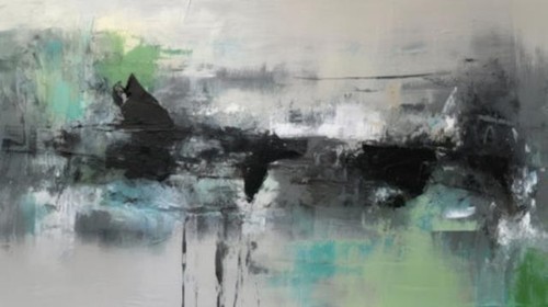 Wandbild der abstrakte - wandbild:,