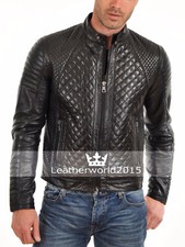 Herren Echtleder Schwarz