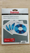 4 Stk. Selbstklebende CD/DVD Schutzhüllen, Hama