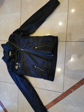 Lederjacke, mango, schwarz