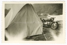 Camping mit Motorrad BMW R51 
