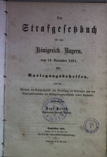 Das strafgesetzbuch für - das,
