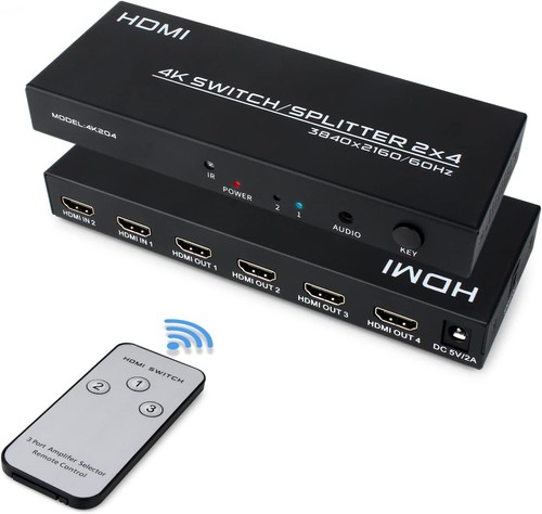 Hdmi switch splitter - 2, in