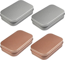 4 Stück Metall Leer, Kleiner