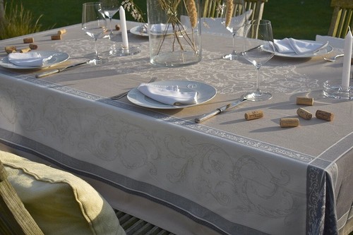 Tischdecke jacquard baumwolle - tischdecke,