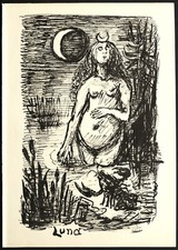 Alfred Kubin " LUNA " Original