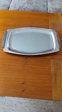 Edelstahl Servierplatte mit