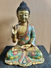 Cloisonné-Bronze-Buddha mit