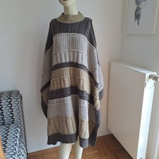 ZARA SRPLS Poncho Cape 100% Wolle Strick unisize