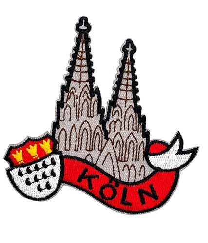 Bügelbild aufnäher kölner - bügelbild,
