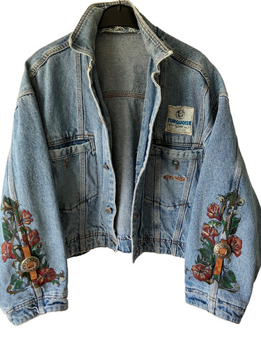 Türkis tribes vintage denim - tribes,