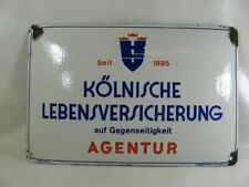 Emaille Schild Kölnische