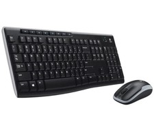 Logitech MK270 Kabelloses Set Funk Tastatur Maus 2,4 GHz QWERTZ-Layout Schwarz
