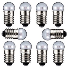 ✅Glühlampe 10 Stück E10 6V