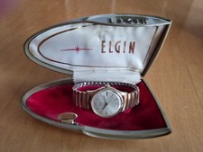 SCHÖNE, SEHR SELTENE VINTAGE ELGIN HERRENARMBANDUHR IN ORGINAL BOX