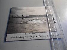 Altes Foto Boot Motorboot Motorbrandungsbarkasse Hamburg 1913