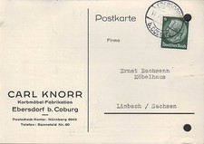 EBERSDORF-COBURG, Postkarte