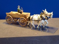 Bauernwagen mit Pferd; H0; M.1:87;  Preiser Holz /Kst. Modellbahn/Sammlung