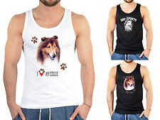 Collie Motiv T-Shirt  - Hunderassen Trägershirt Collie / Langhaar Collie - Hunde