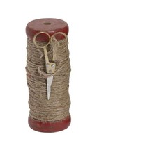 Deko Holzspule mit Juteband