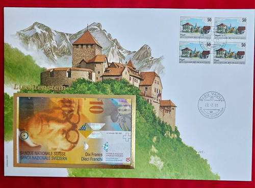 Banknotenbrief liechtenstein - -,