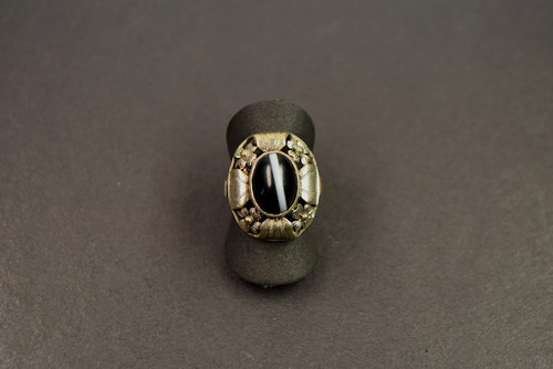 Art deco damenring - deco, silber