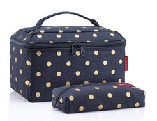 reisenthel beautycase SET Kulturbeutel Kulturtasche metallic dots FG4117